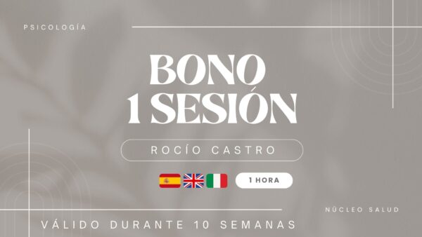 1 Sesión de Intervención y terapia psicológica